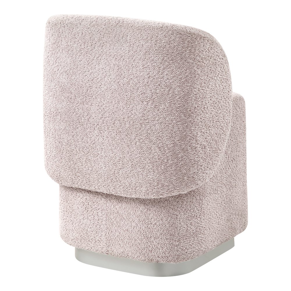 Cady Vanity Chair in Dusty Rose Fabric Fully Assembled