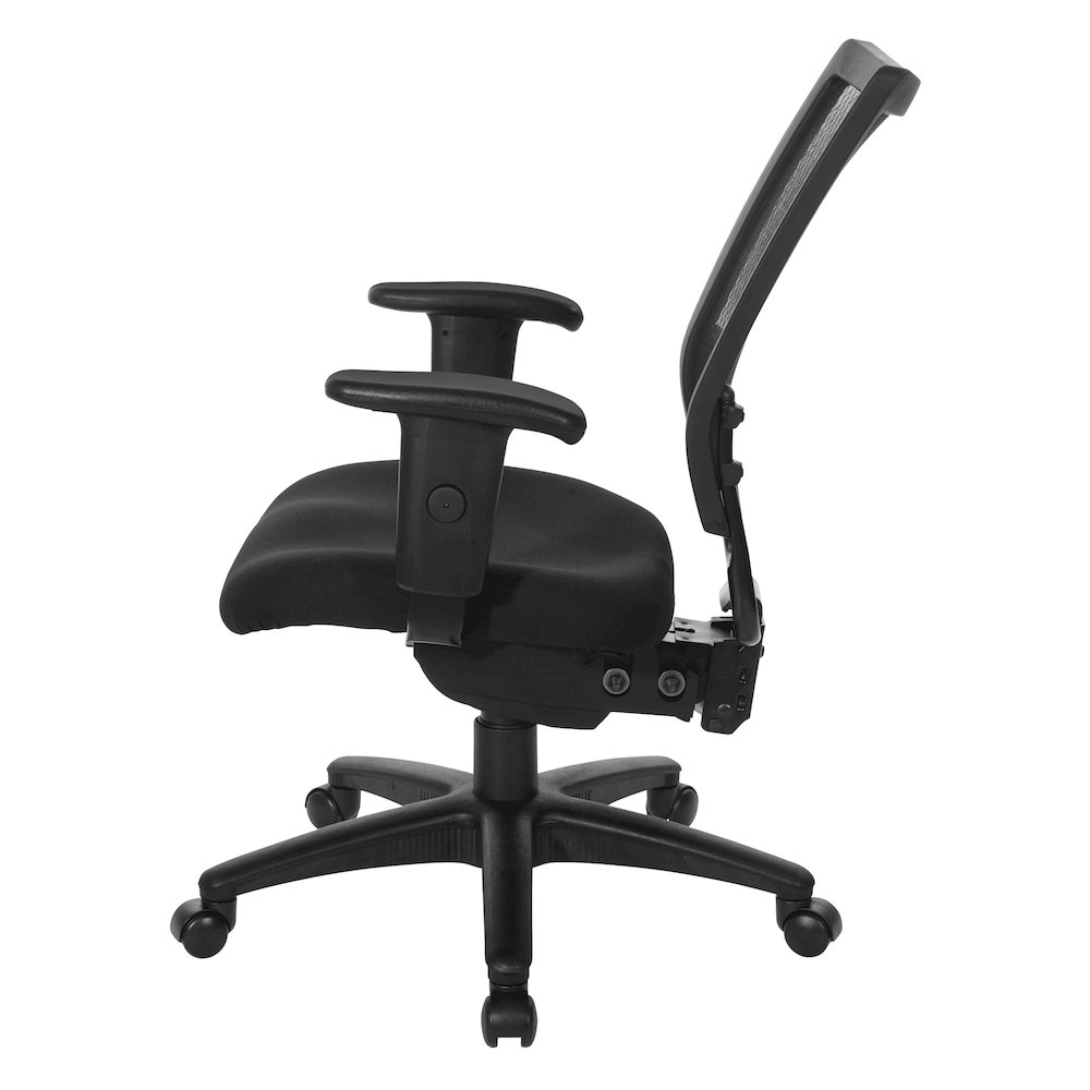 Soft Frame Task Chair Mesh Back in Coal Freeflex Fabric Seat in Black Base