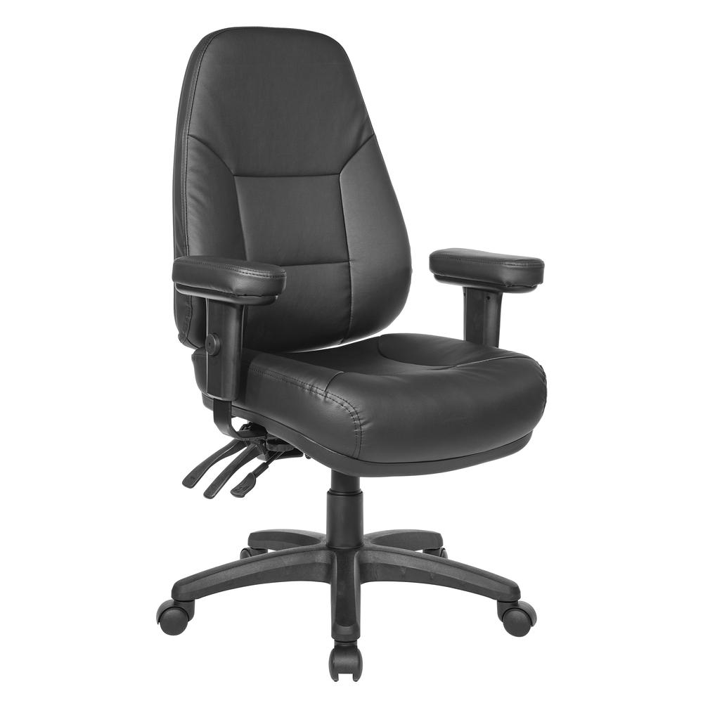 Professional Dual Function Ergonomic High Back Chair in Dillon Black