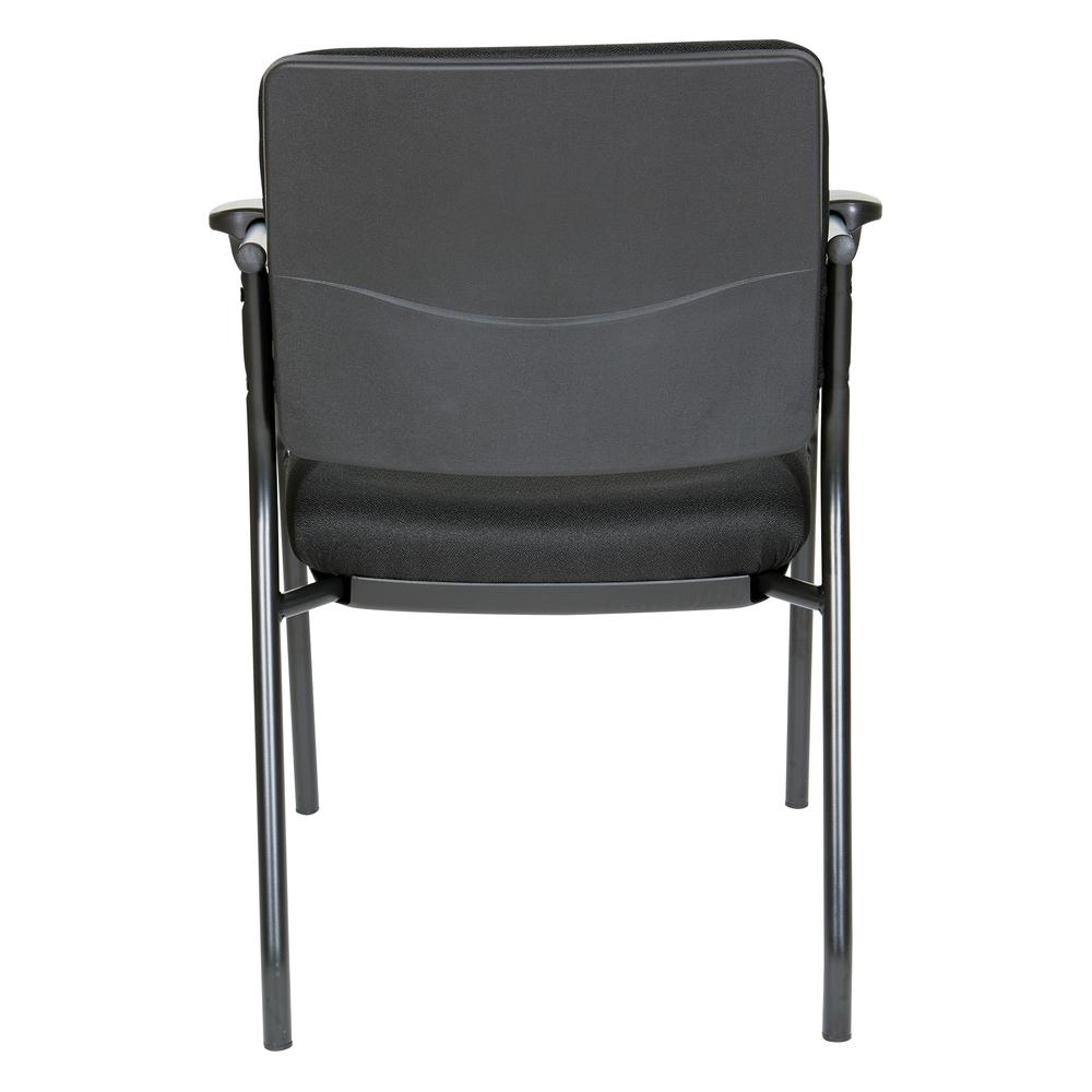 Visitor’s Chair Black Frame Padded Arms
