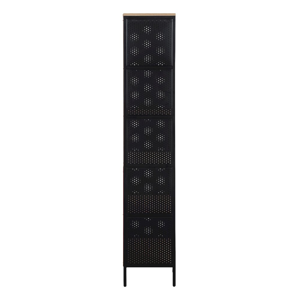 Ace 72” 5-Shelf Bookcase in Rustic Oak Finish