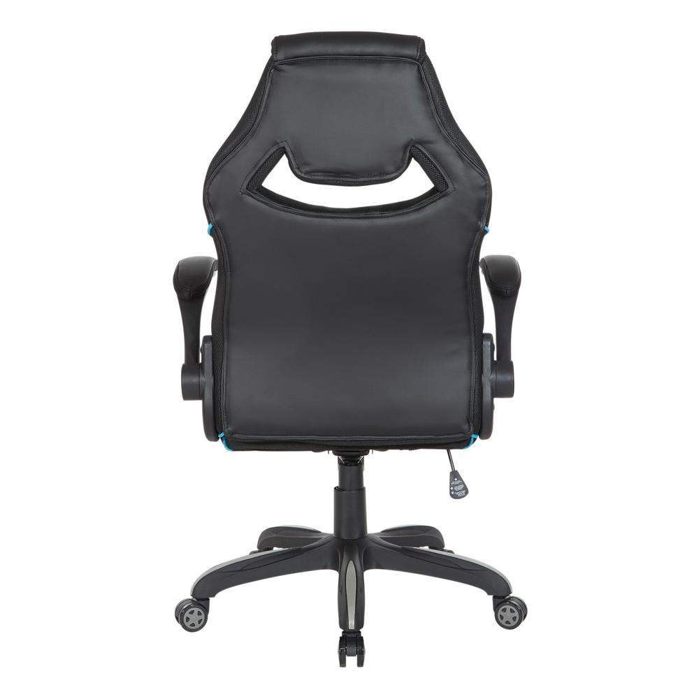 Xeno Gaming Chair in Blue Faux Leather