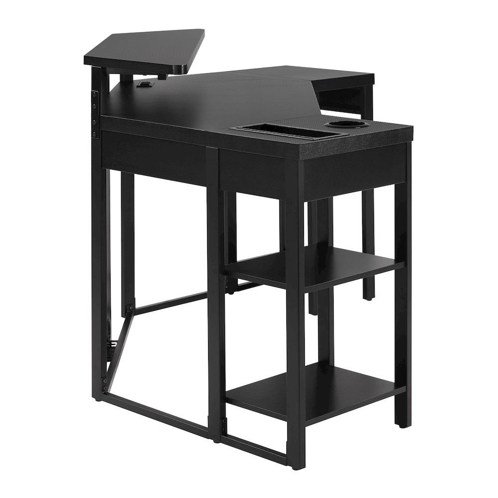 Adaptor Corner Gaming Desk with Large Monitor Shelf