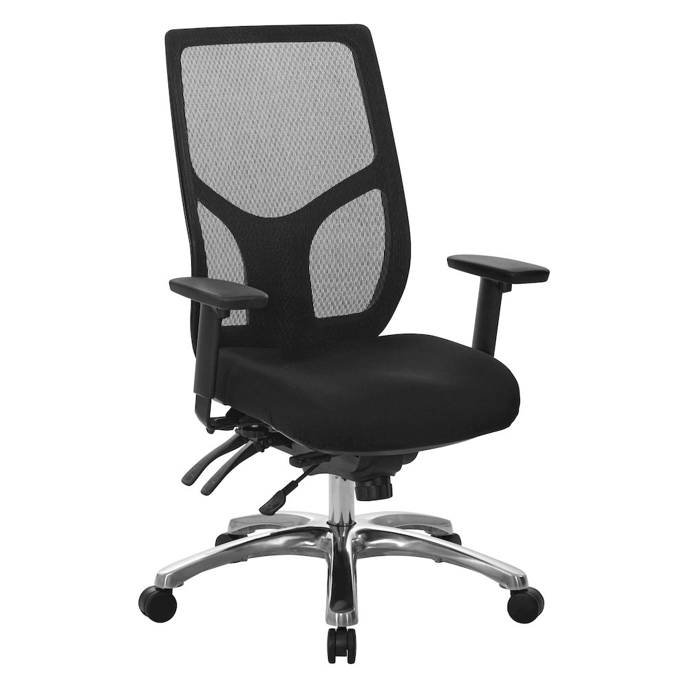 ProGrid Mesh High-Back Chair with 2-Way Adjustable PU-PaddedArms