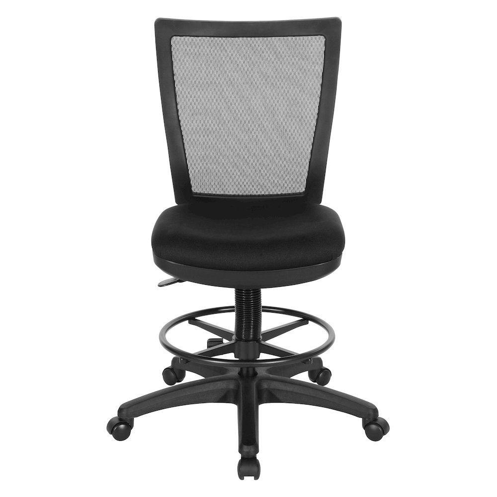 Soft PU Padded Back Frame with Breathable ProGrid Mesh Back Drafting Chair