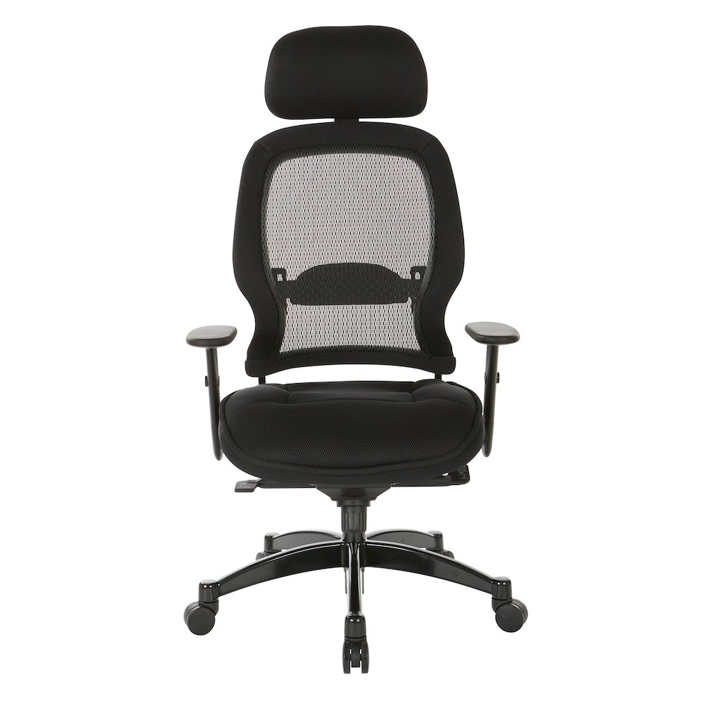 Professional Deluxe Black Breathable Mesh Back Chair