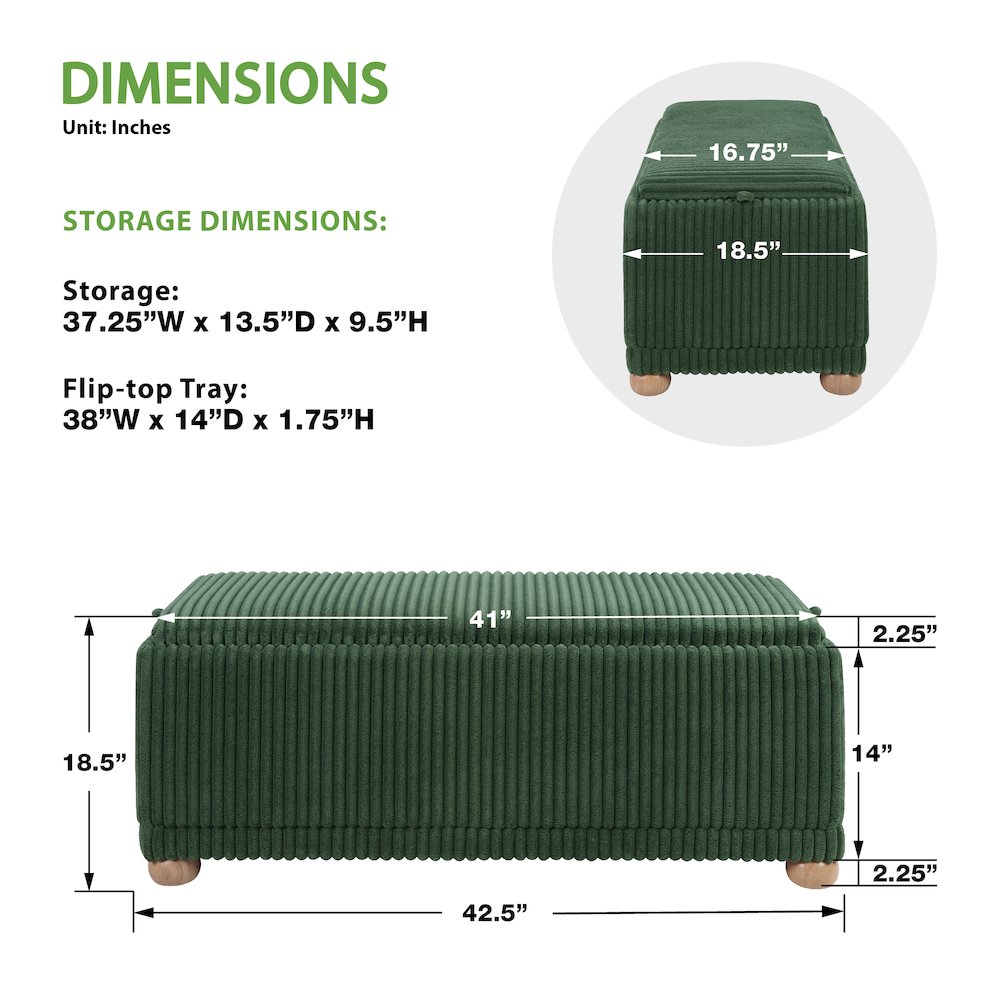 Sahara Storage Bench
