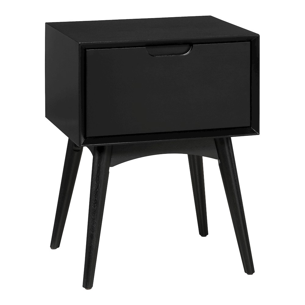 Copenhagen Accent Table with Drawer in Black Finish