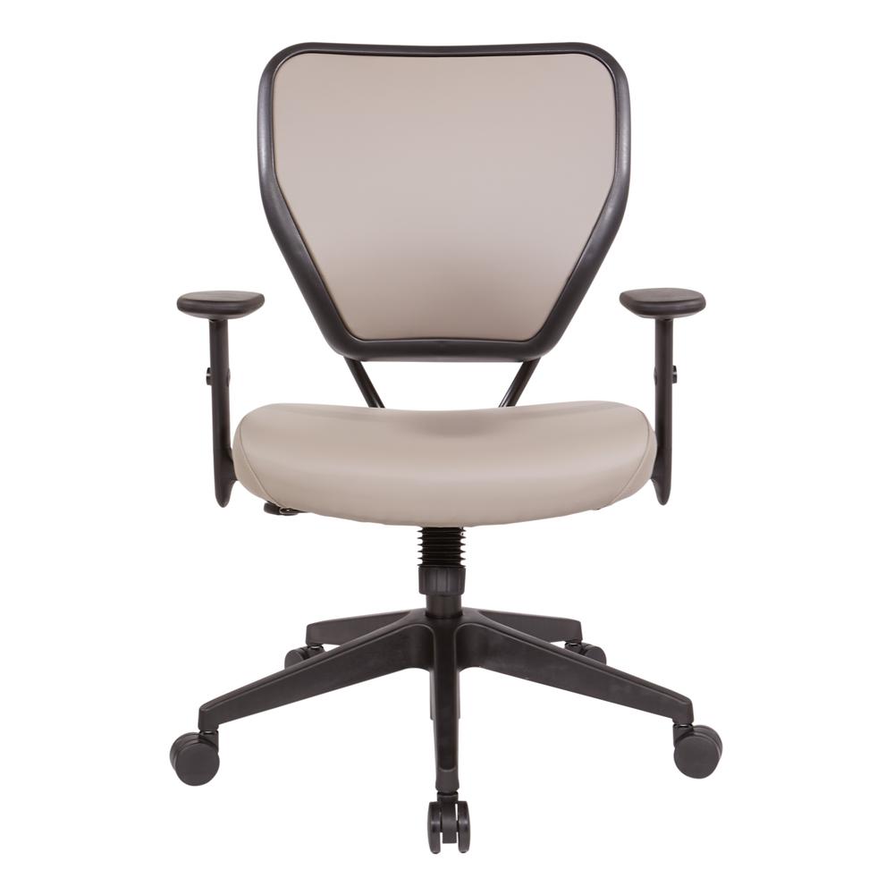 Antimicrobial Dillon Stratus Seat and Back Task Chair with Adjustable Angled Arms and Nylon Base