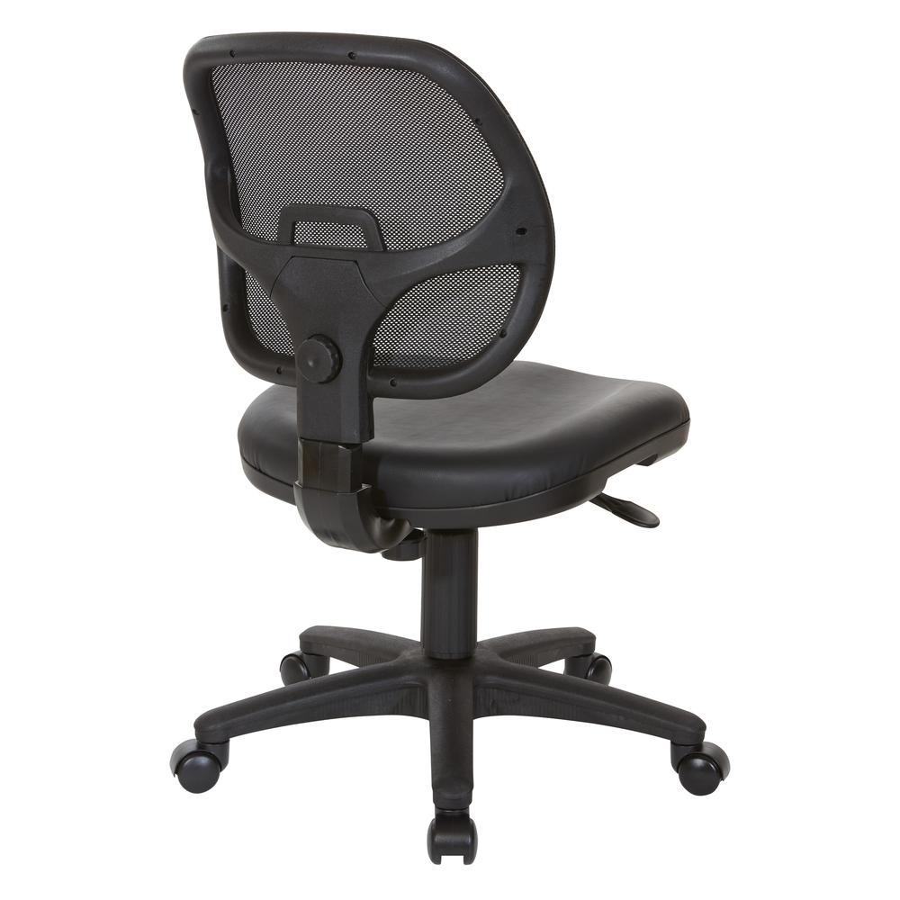 Mesh Screen Back Task Chair with Vinyl Seat