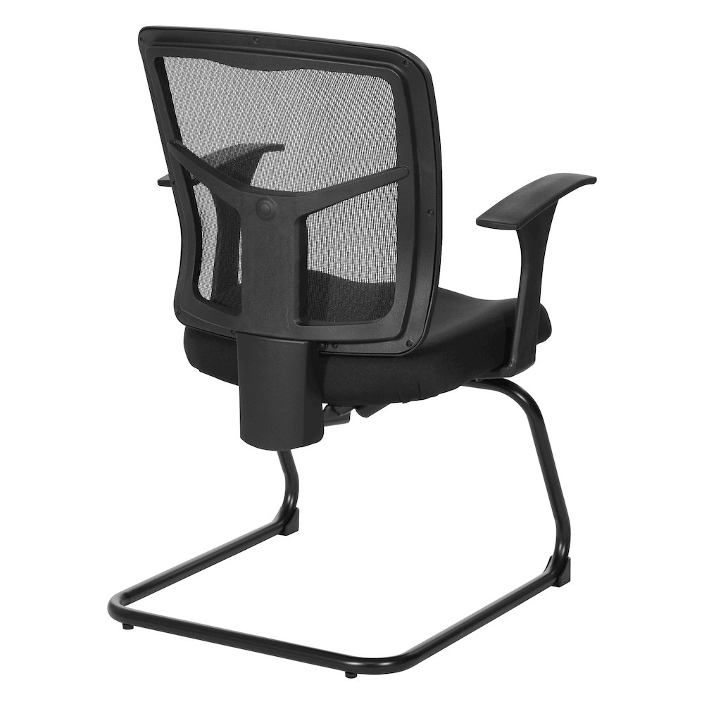 ProGrid Mesh Back Visitor’s Chair in FreeFlex Coal Fabric with Arms