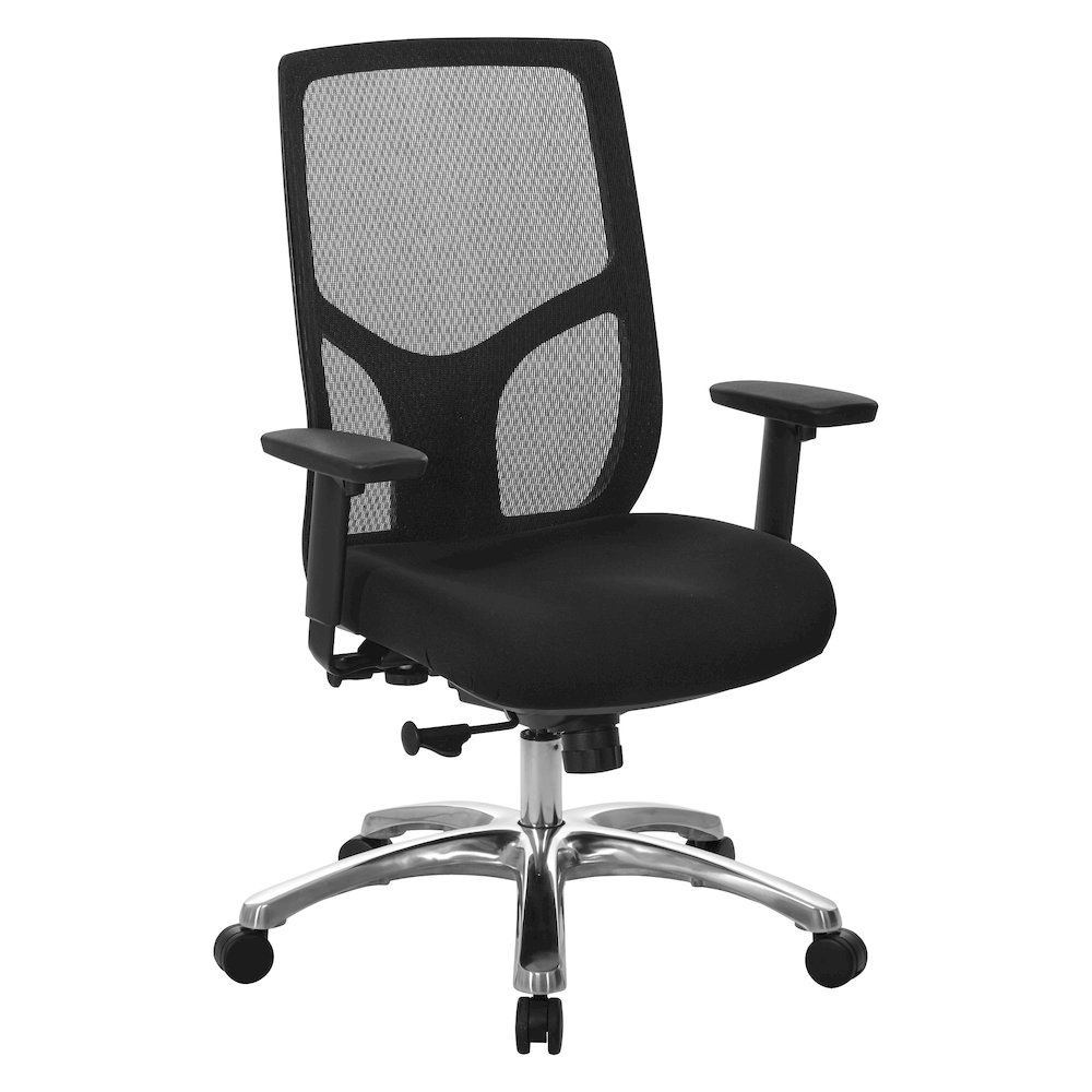 ProGrid Mesh High-Back Chair with 2-Way Adjustable PU-Padded Arms