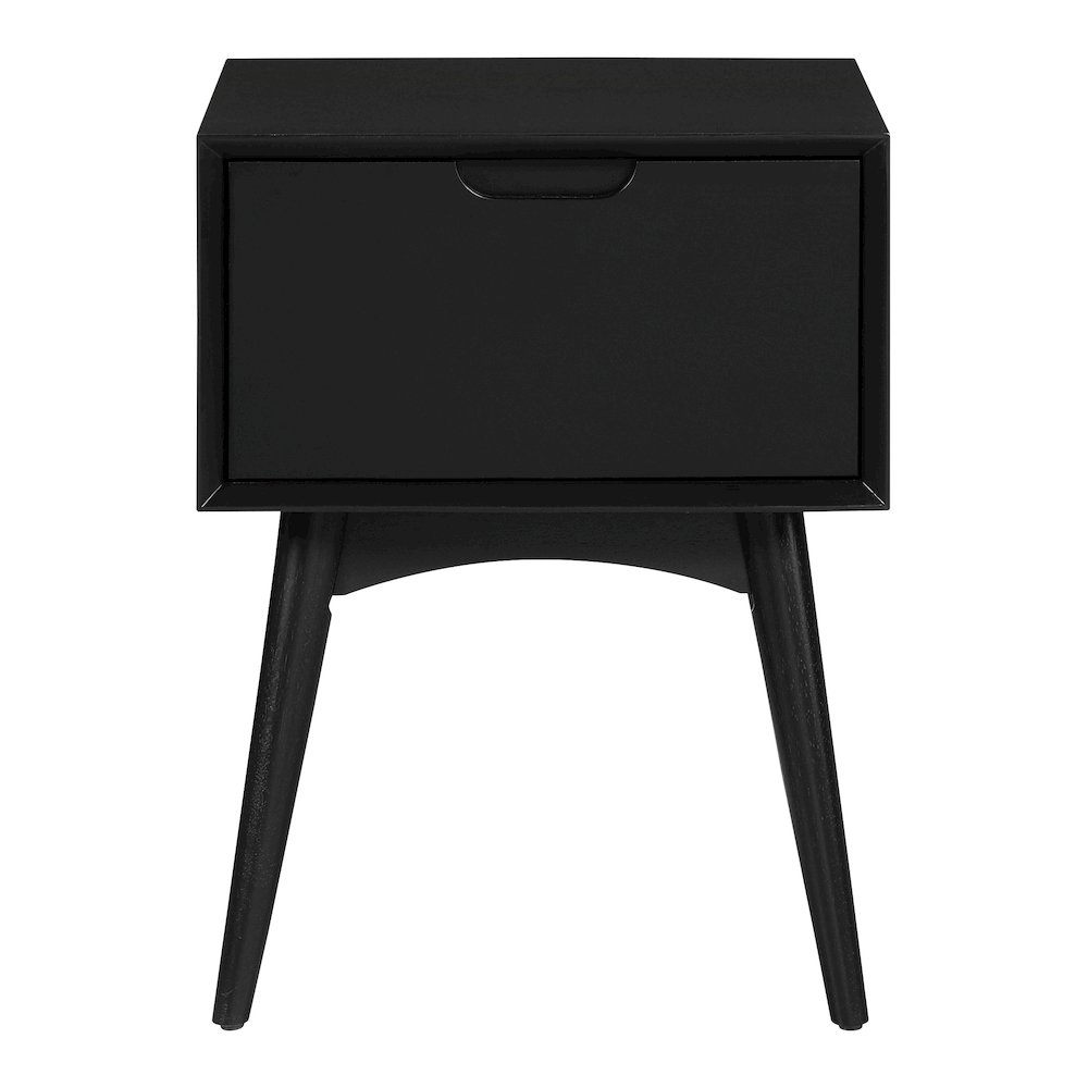 Copenhagen Accent Table with Drawer in Black Finish
