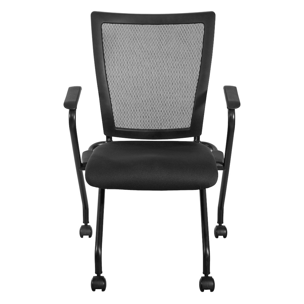 PU Padded Back Soft-Flex Frame with Breathable Progrid Mesh Back Folding Chair
