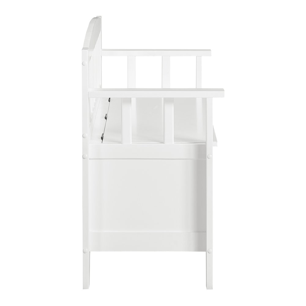 Metro Entry Way Bench with Sierra Snow White finish
