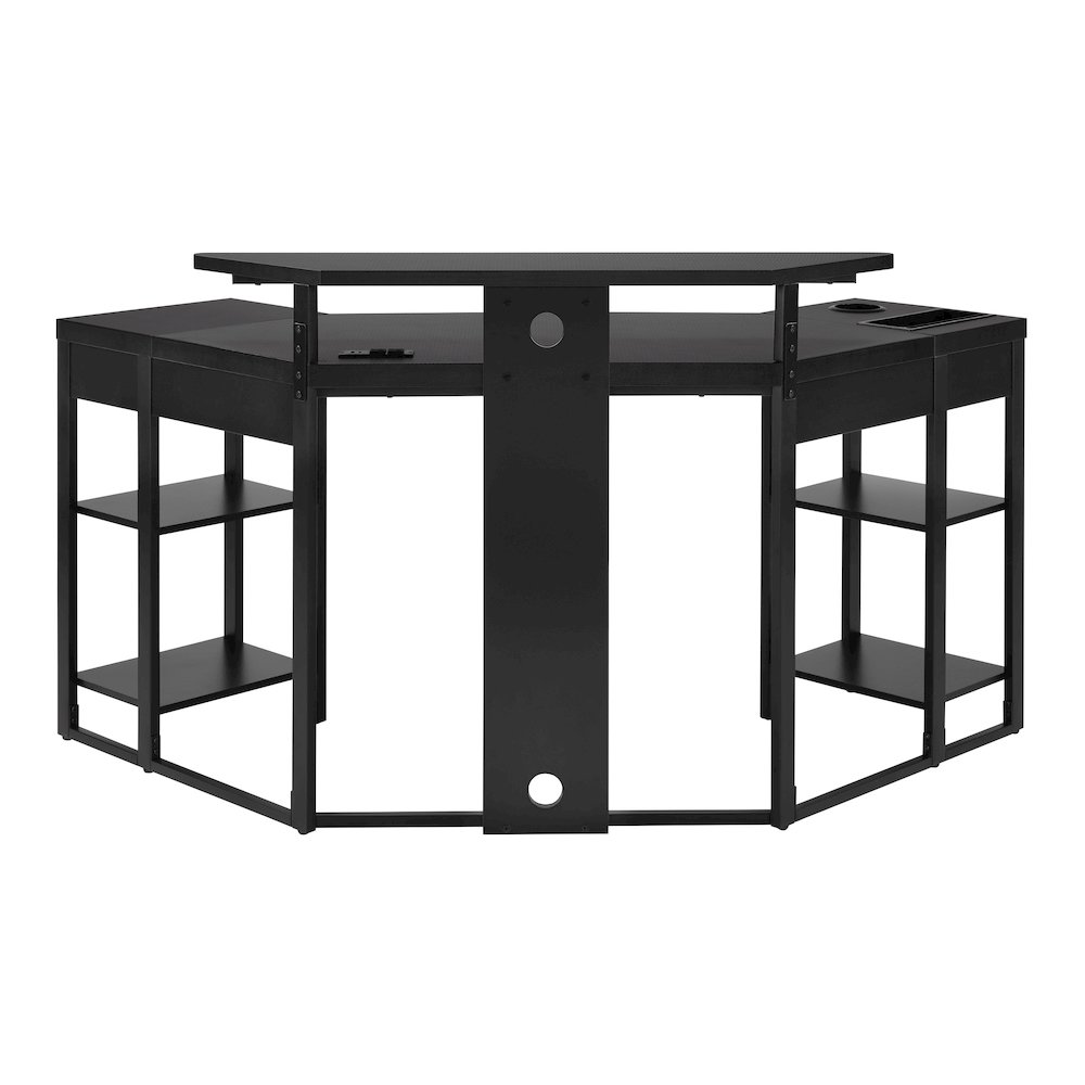 Adaptor Corner Gaming Desk with Large Monitor Shelf