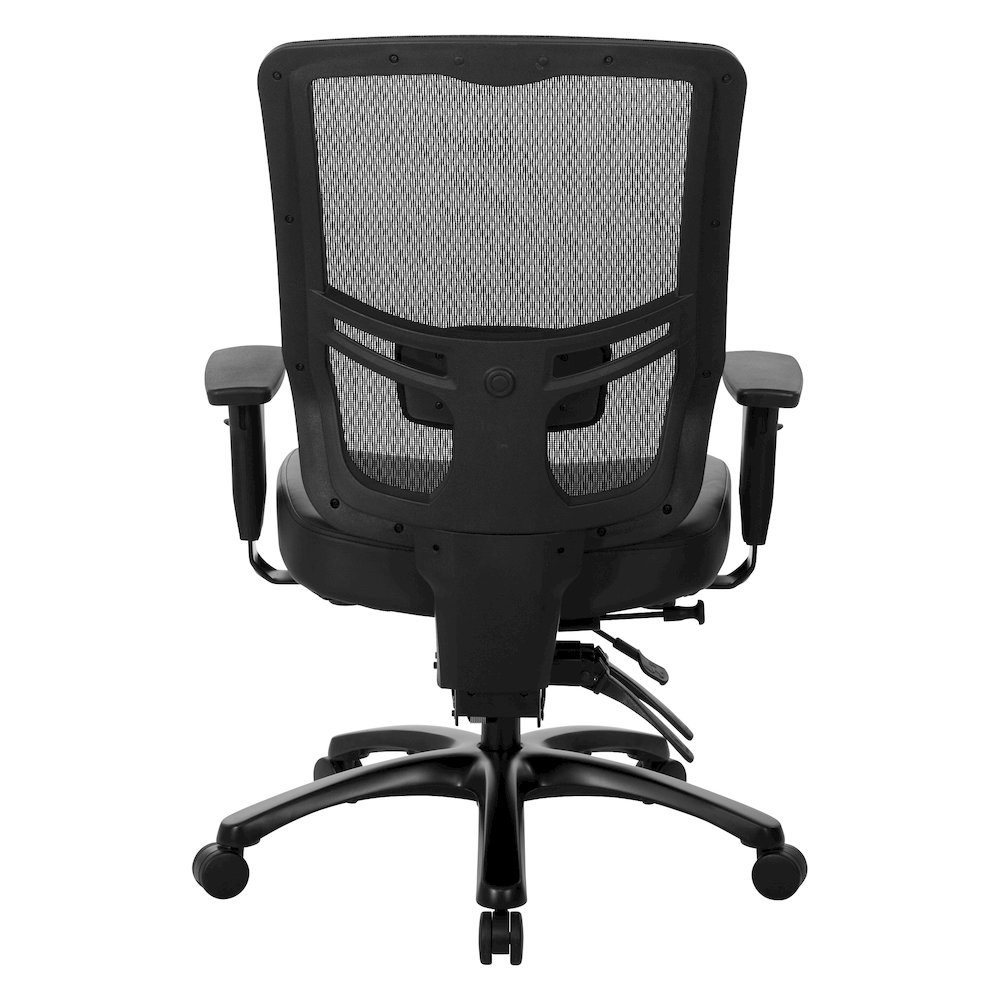 ProGrid Mesh Back Large Occupant Chair with 2-Way Adjustable PU-Padded Arms