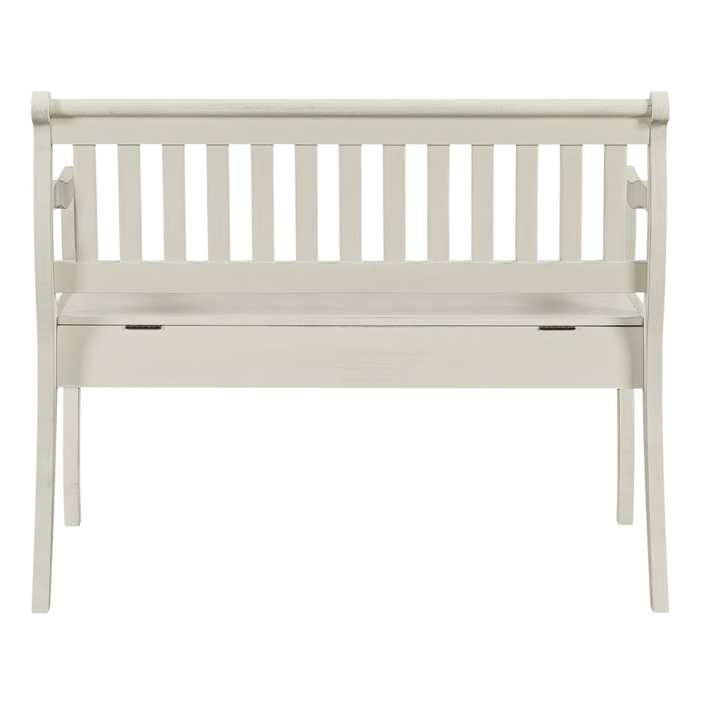 Wakefield Entryway Storage Bench in White Finish