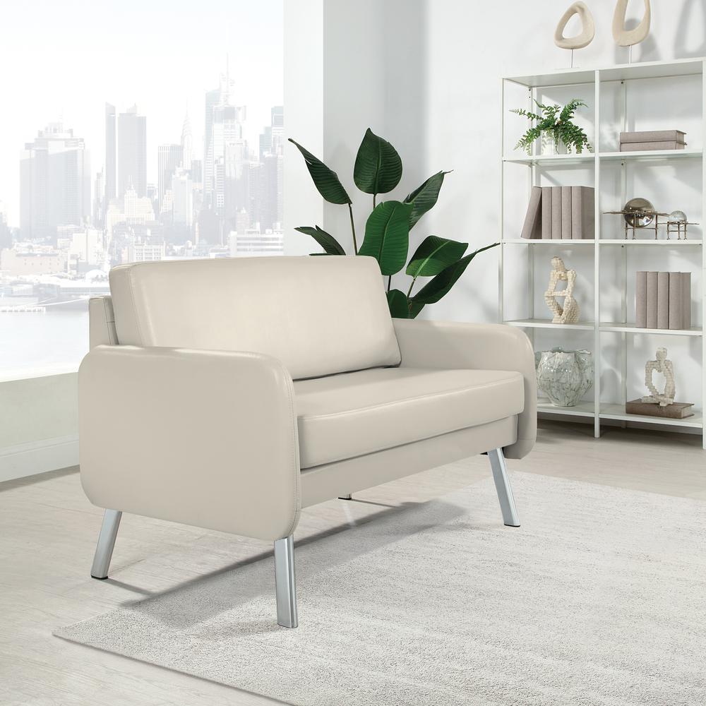 Lounge Loveseat in Faux Leather