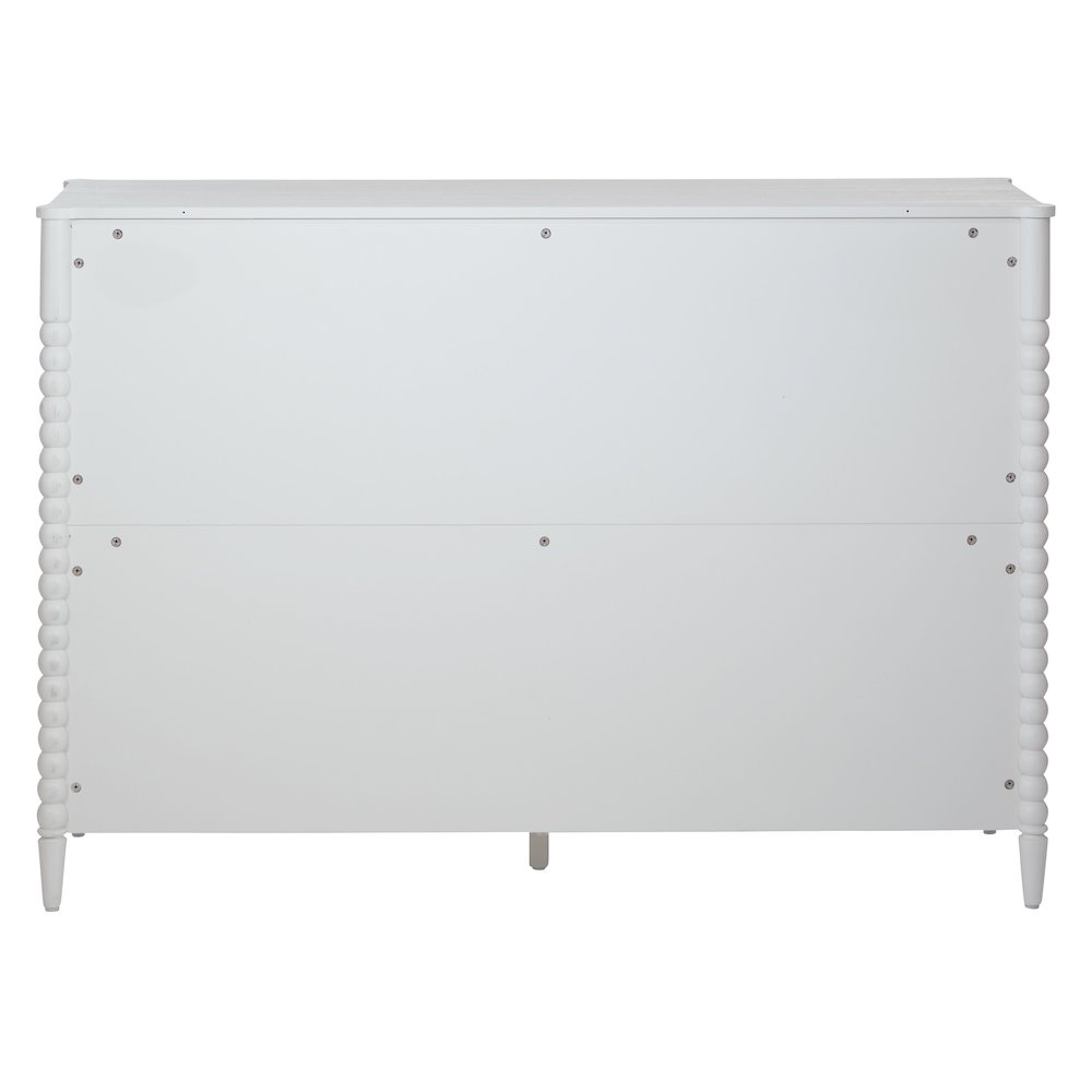 Spindle 8-Drawer Dresser in Sandcastle Antique White Finish