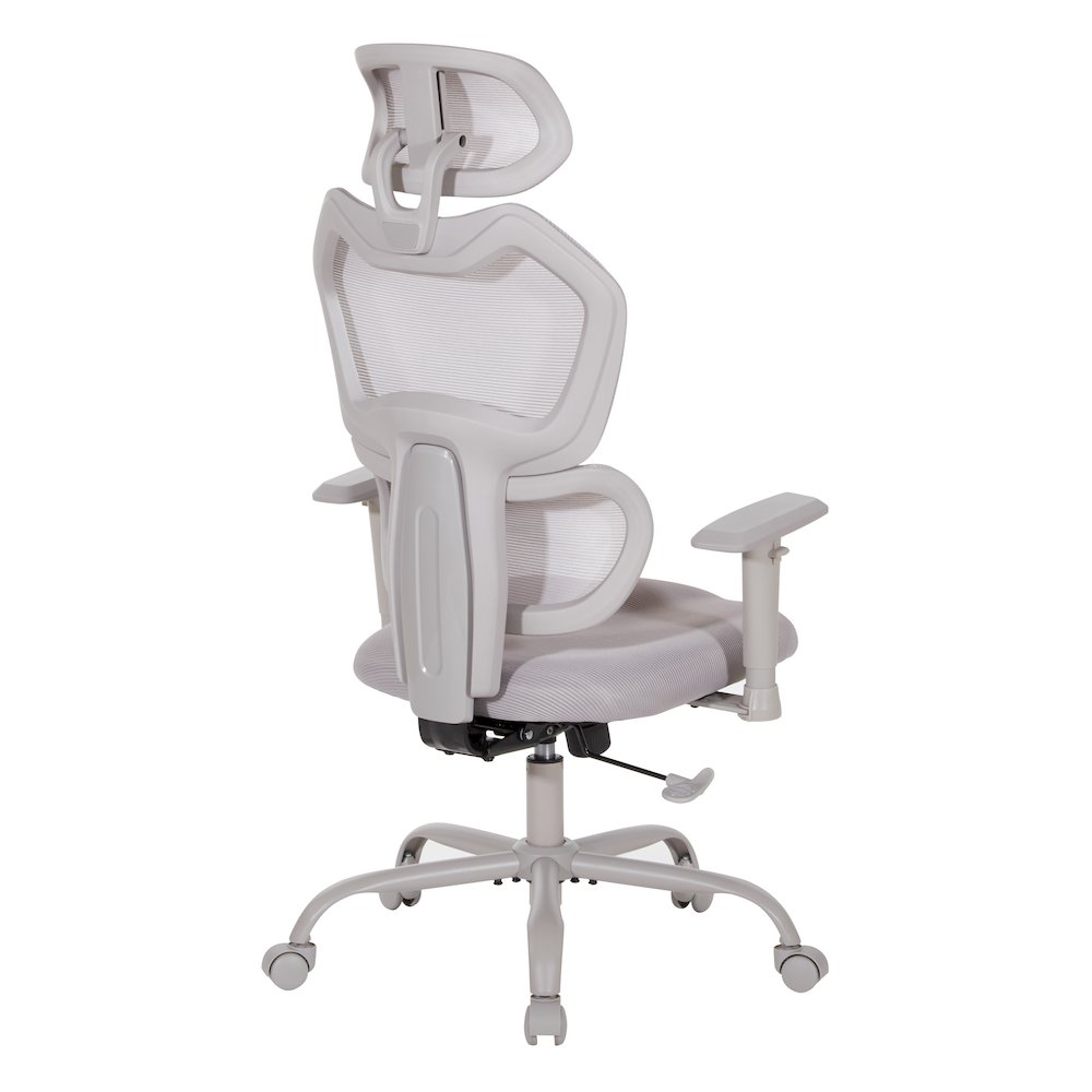 Grey Mesh Back with Grey Fabric Seat Manager’s Chair