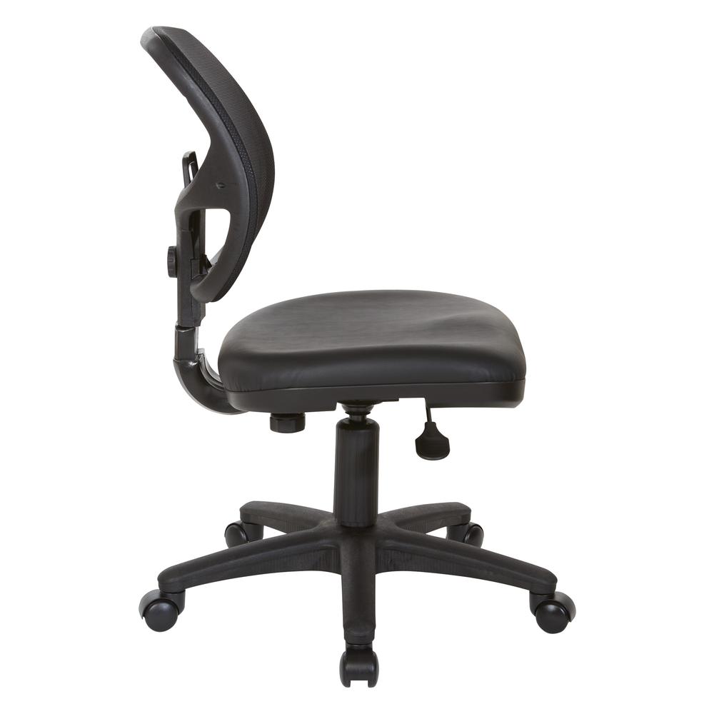 Mesh Screen Back Task Chair with Vinyl Seat