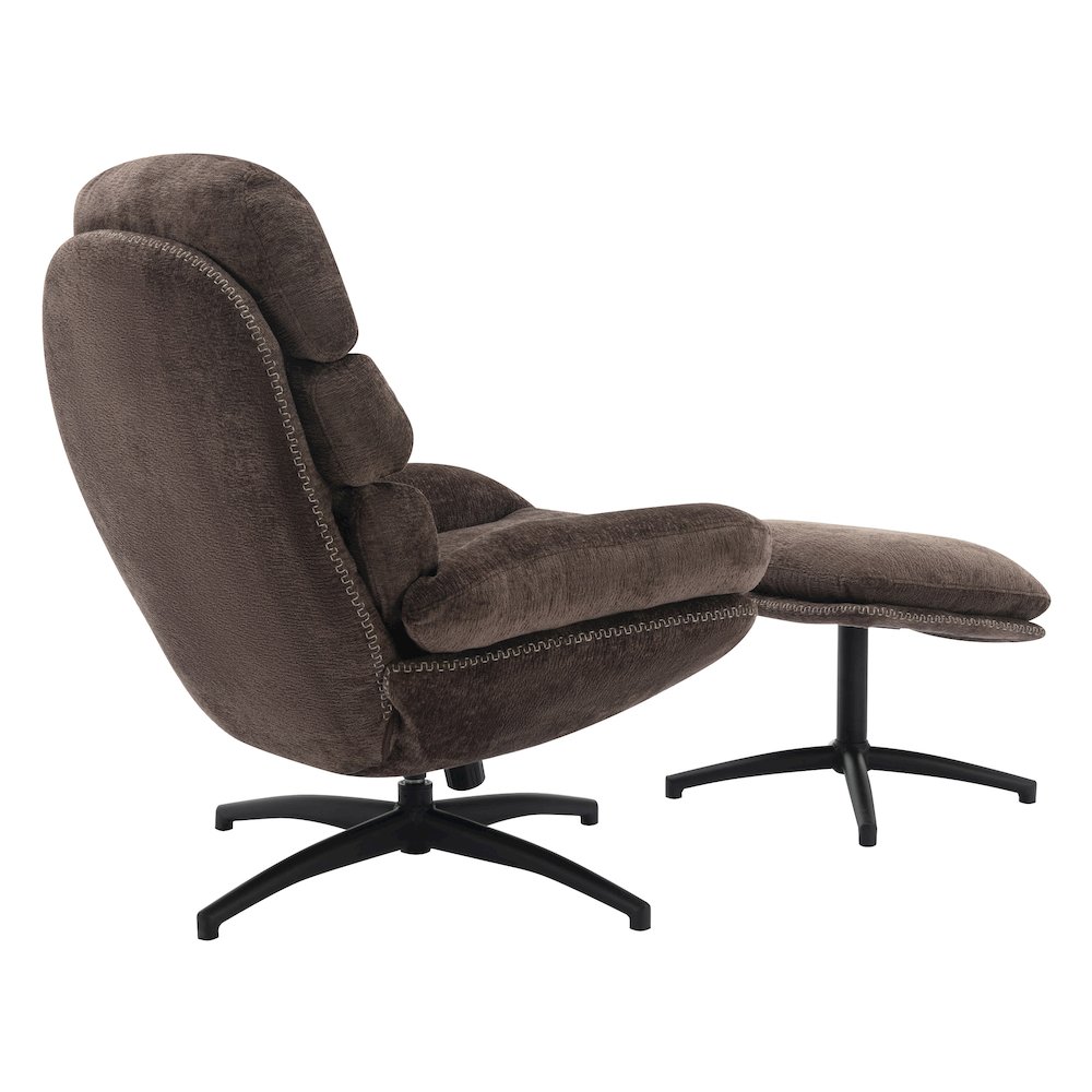 Kerry Swivel Lounge Chair & Footrest