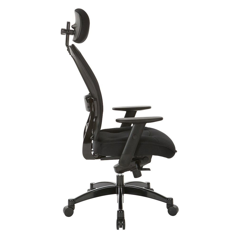 Professional Deluxe Black Breathable Mesh Back Chair