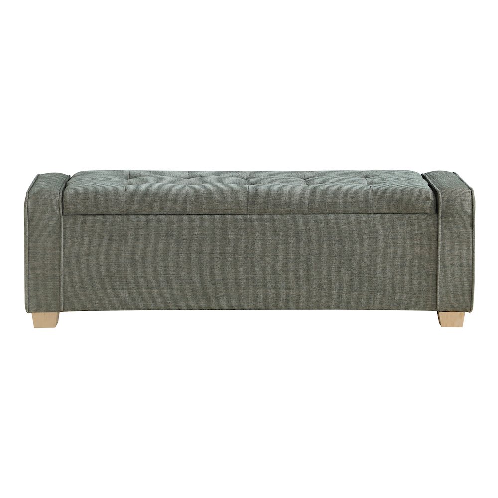 Bethwin Storage Bench with Spruce Fabric