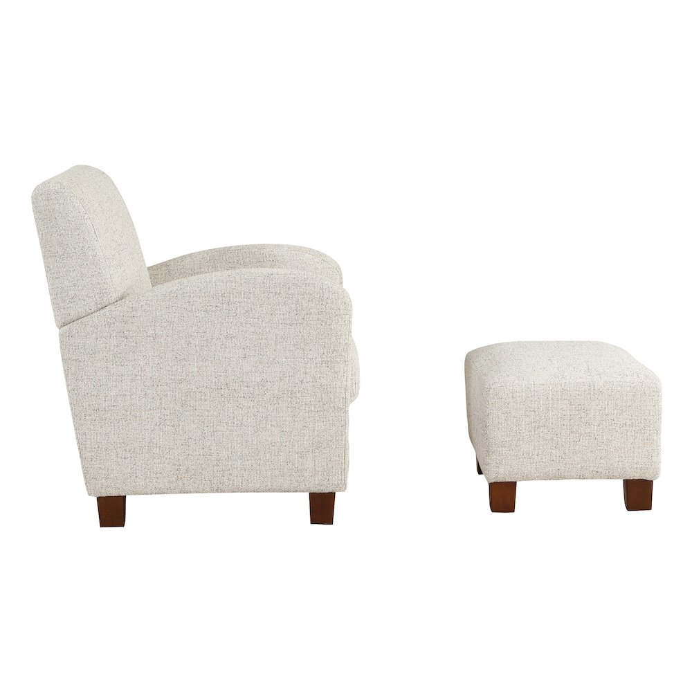 Aiden Chair & Ottoman Faux Leather