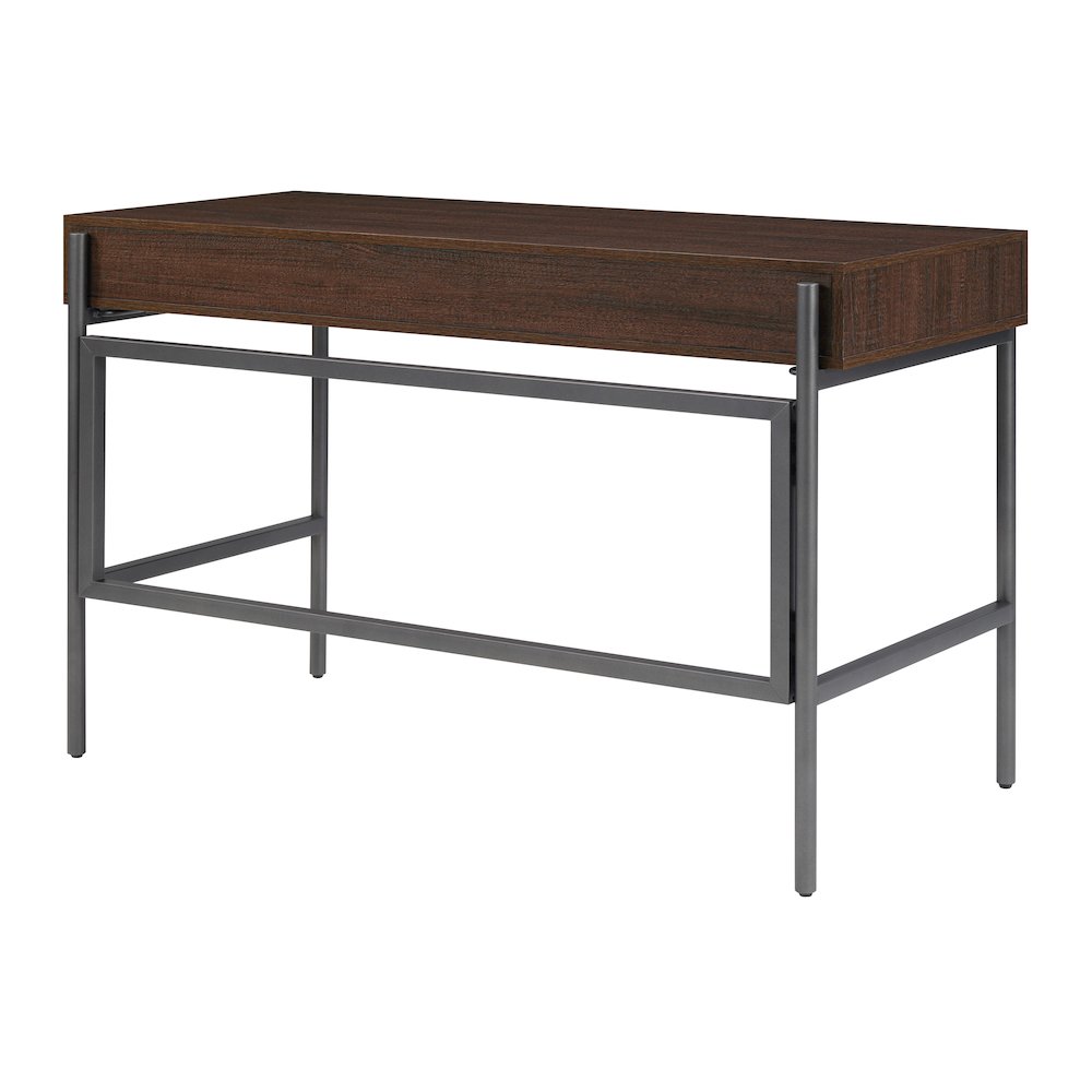 Sedona 46″ Writing Desk with Drawer in Elegant Walnut Finish