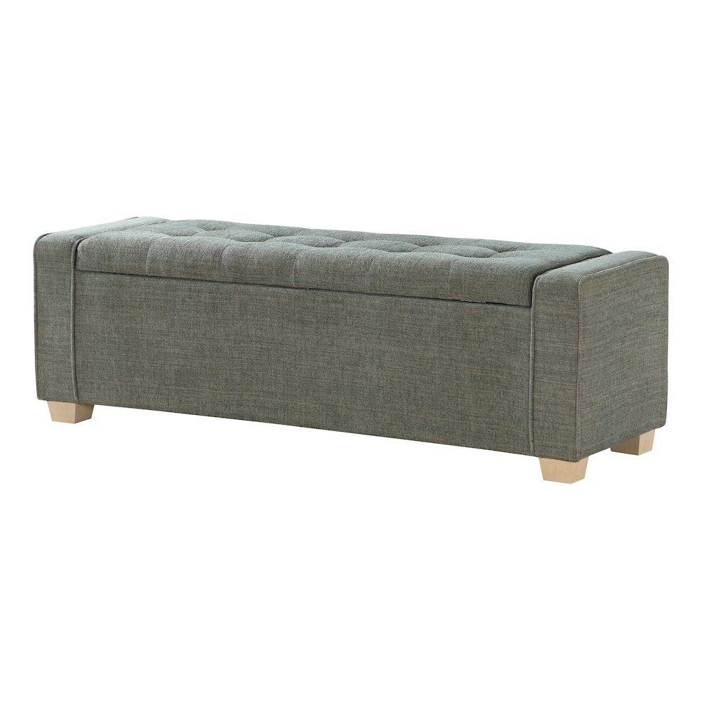 Bethwin Storage Bench with Spruce Fabric