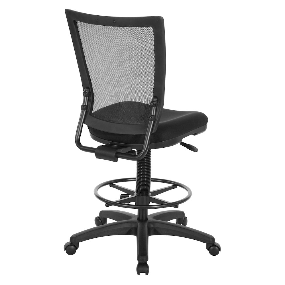 Soft PU Padded Back Frame with Breathable ProGrid Mesh Back Drafting Chair