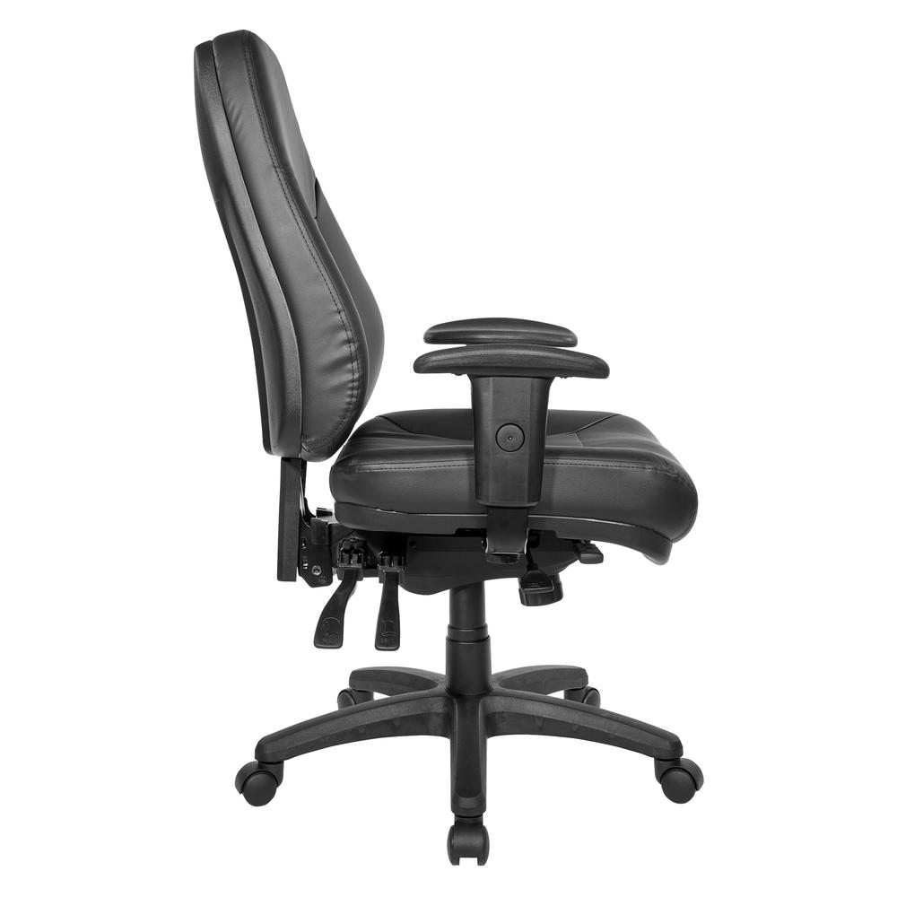 Deluxe Multi Function Ergonomic High Back Chair in Dillon Black