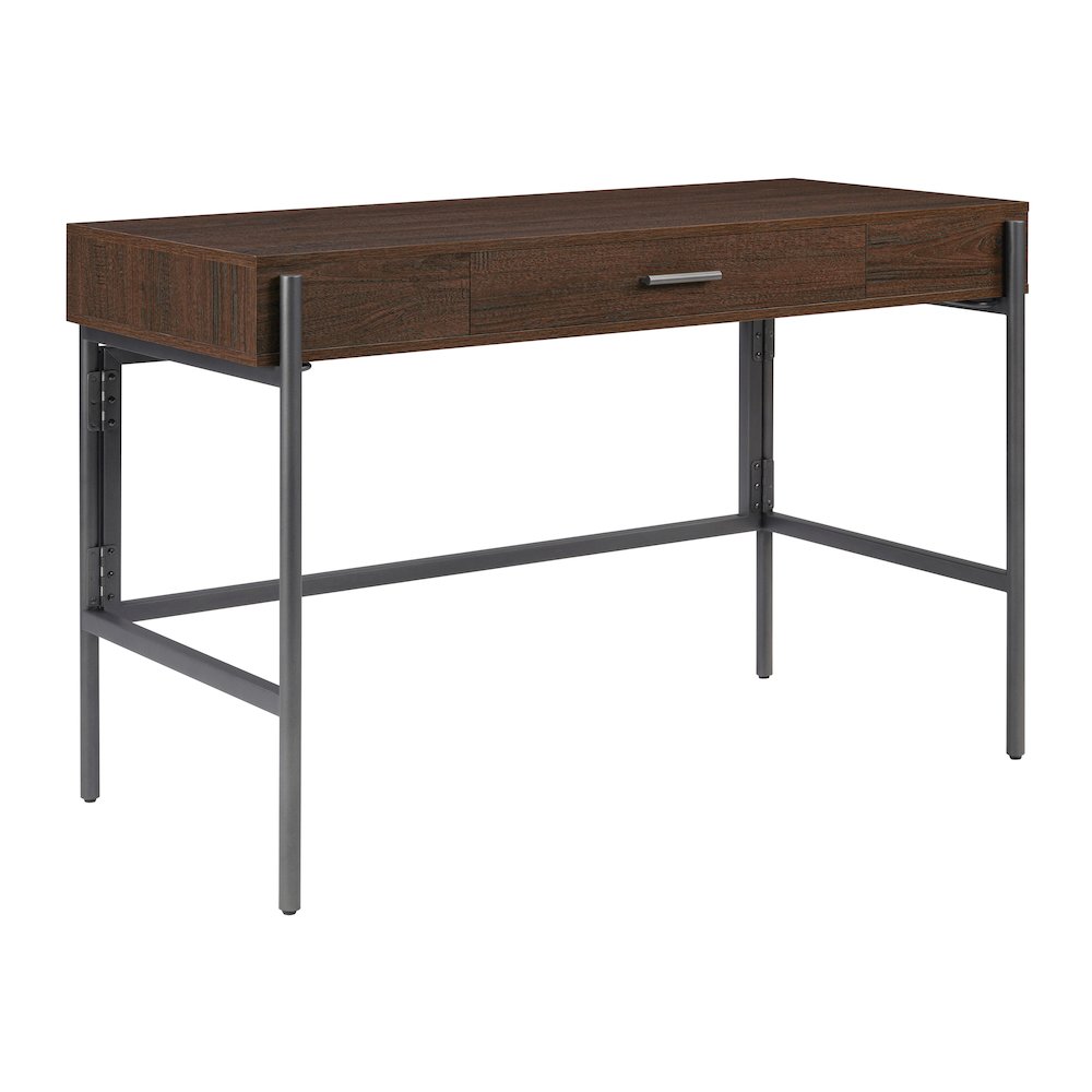 Sedona 46″ Writing Desk with Drawer in Elegant Walnut Finish