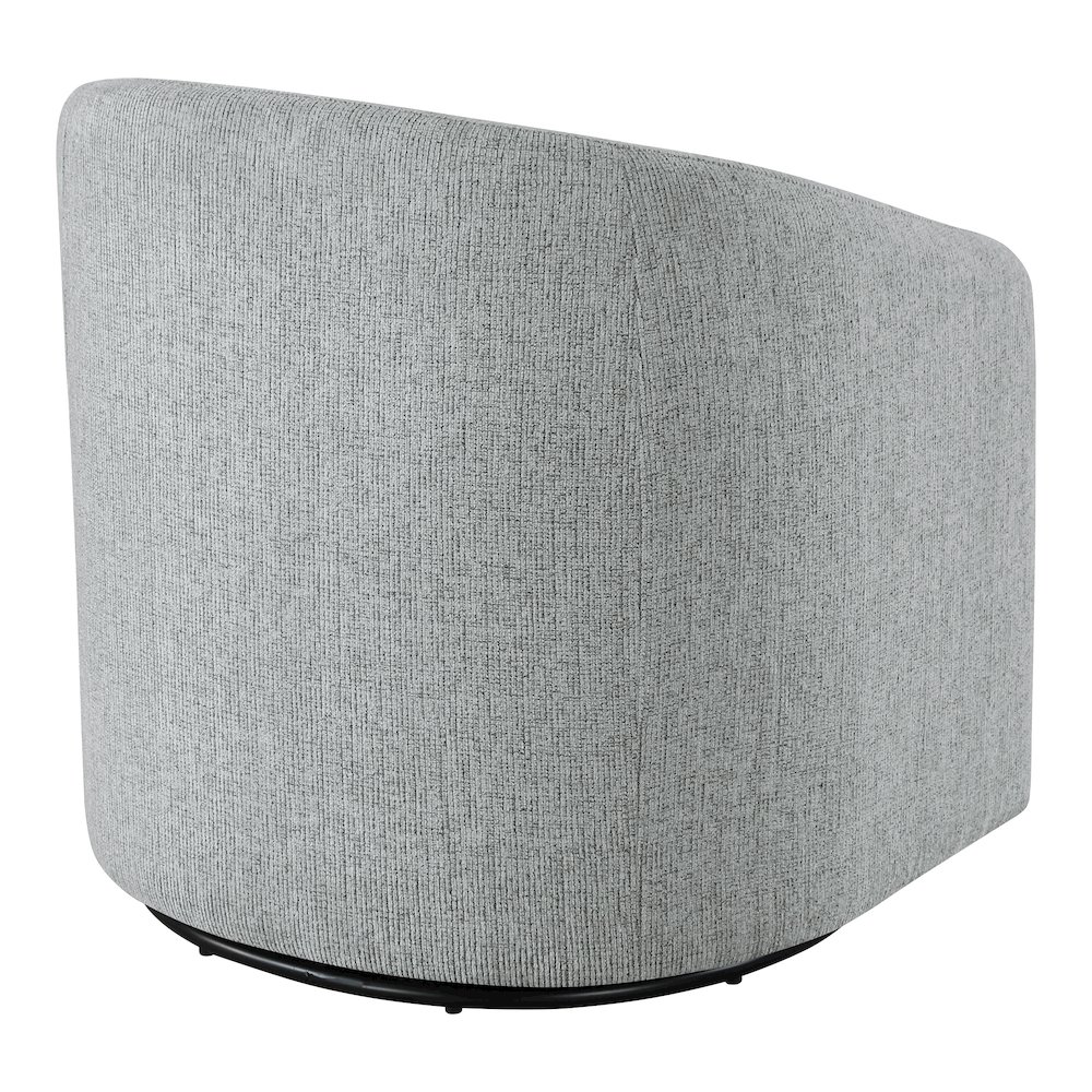 Bella Swivel Chair in Dove Grey Fabric