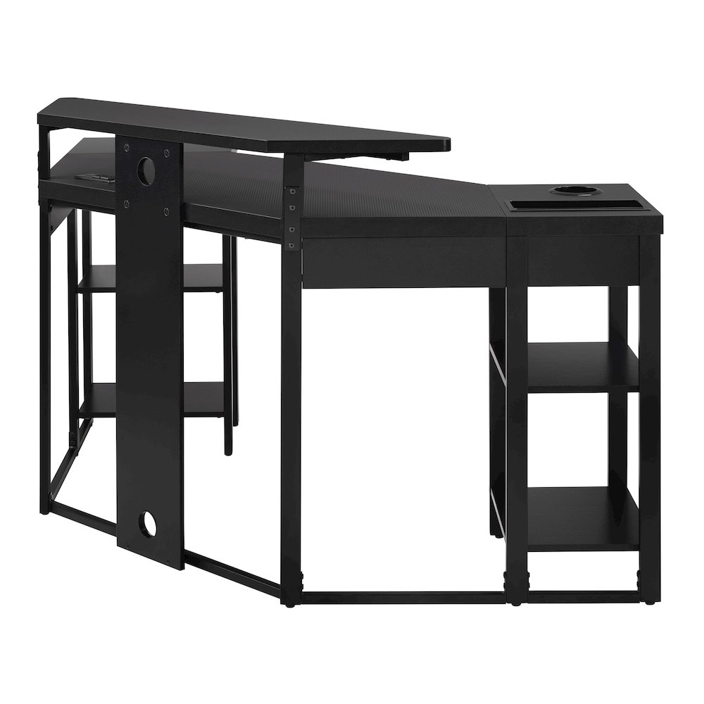 Adaptor Corner Gaming Desk with Large Monitor Shelf