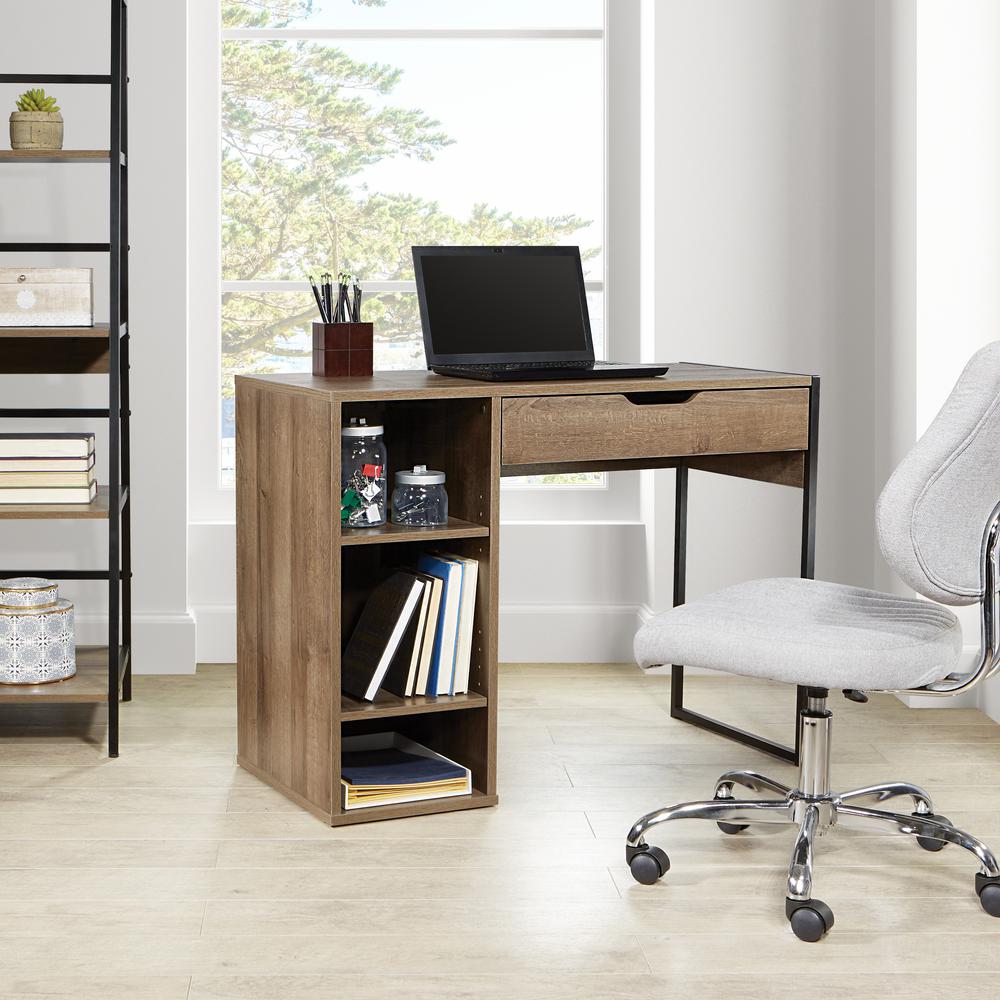 Ravel 40″W Desk in Grey Oak Finish