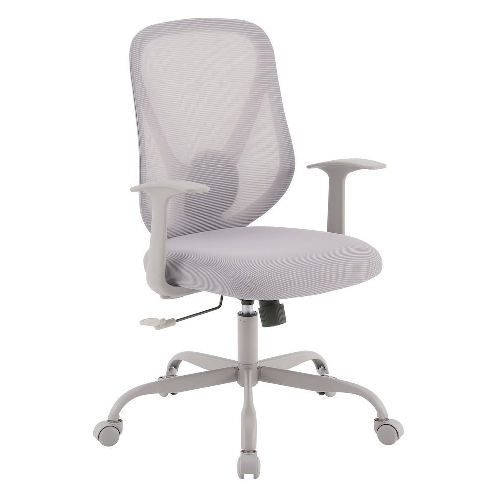 Grey Mesh Back with Grey Fabric Seat Manager’s Chair