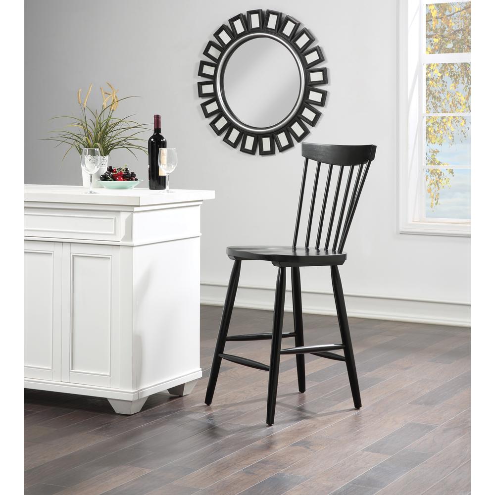 Eagle Ridge Counter Stool in Black Finish