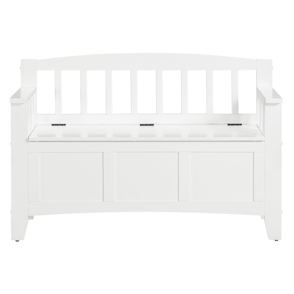 Metro Entry Way Bench with Sierra Snow White finish
