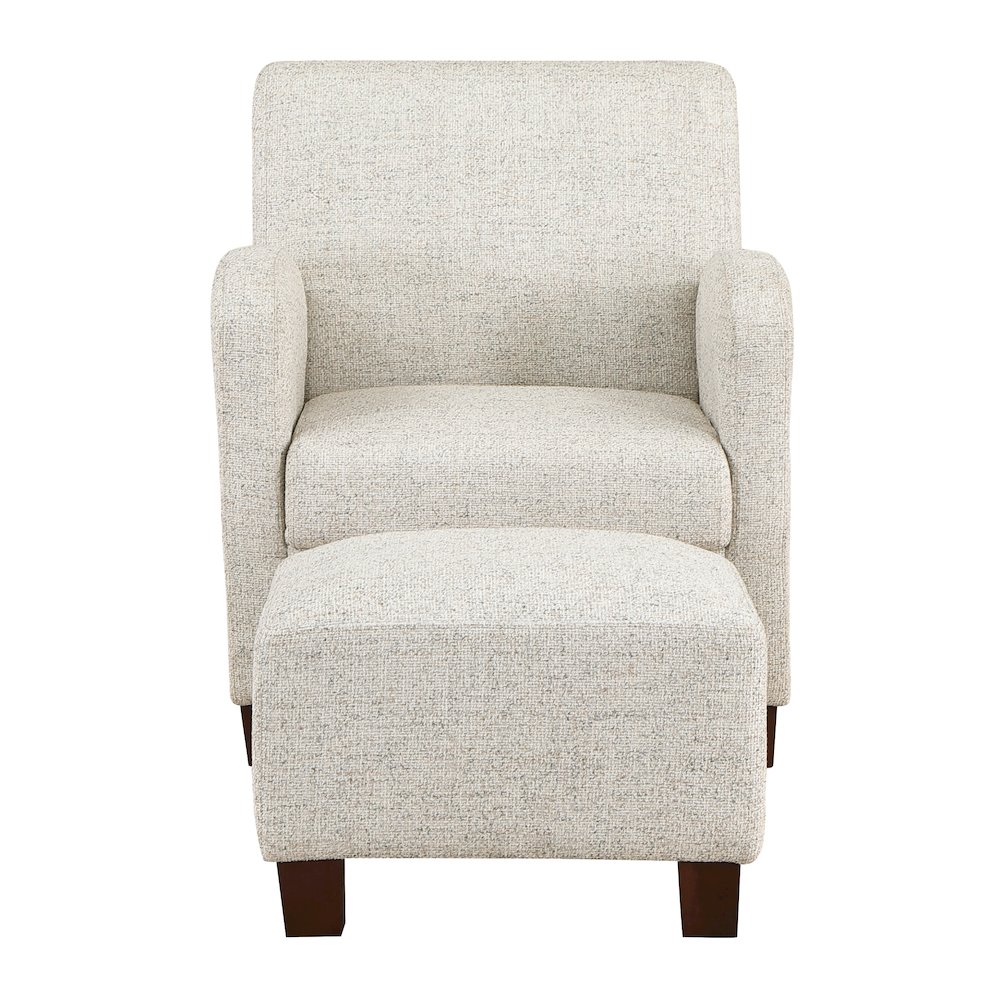 Aiden Chair & Ottoman Faux Leather