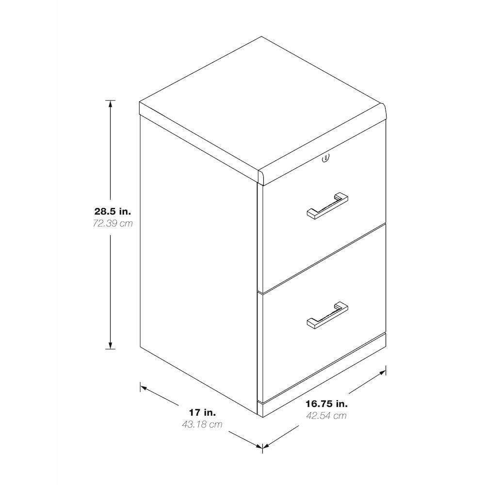 Alpine 2-Drawer Vertical File with Lockdowel™ Fastening System