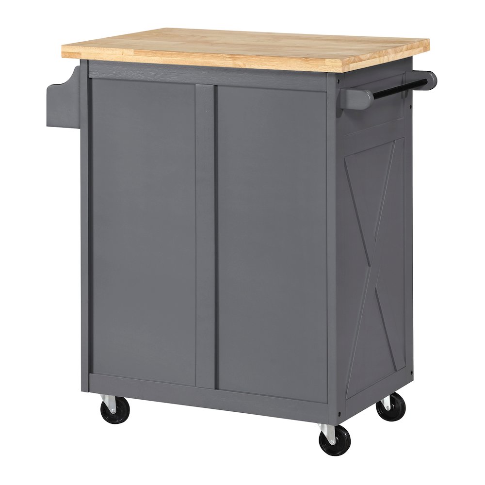 Bolten Kitchen Cart in Grey Finish