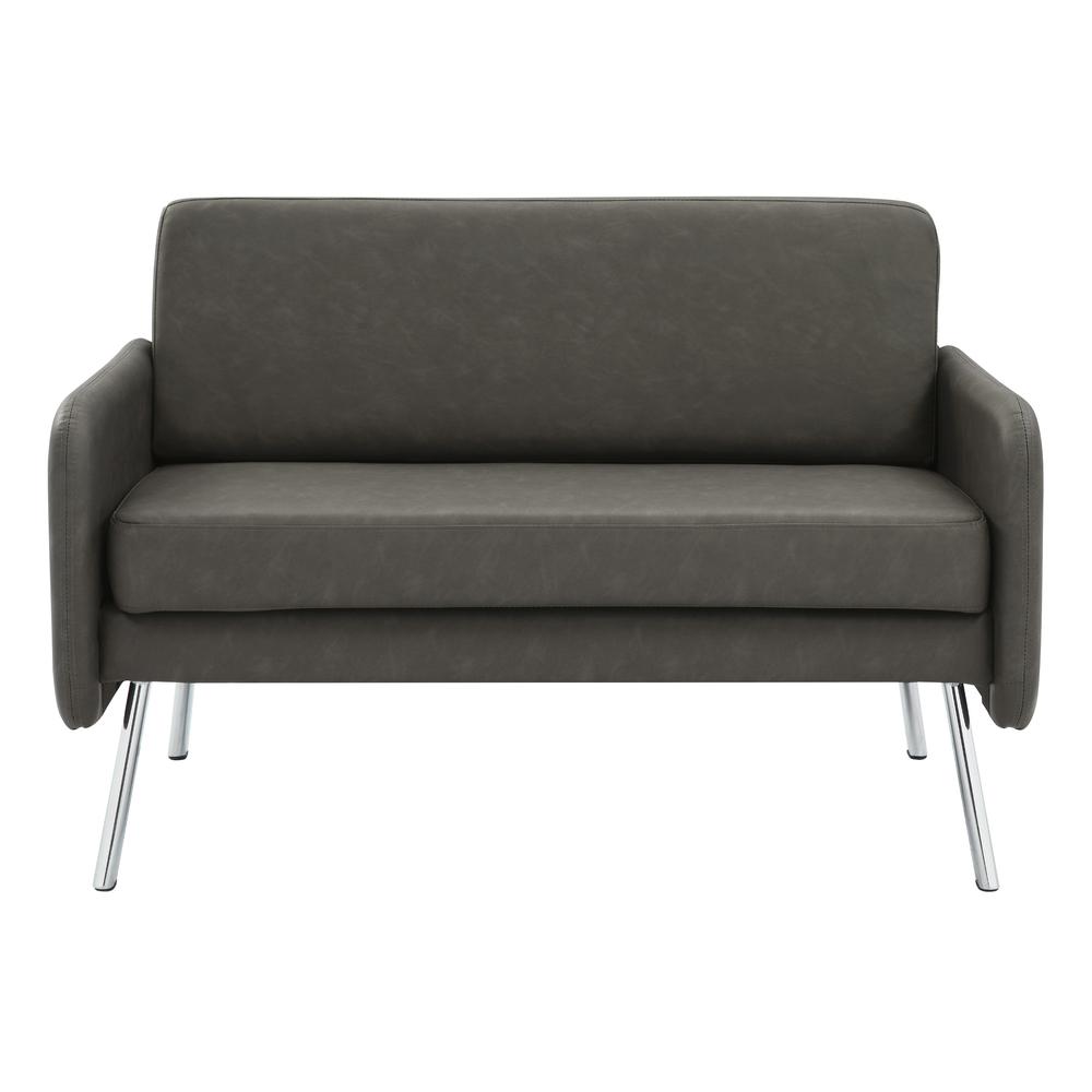 Lounge Loveseat in Faux Leather