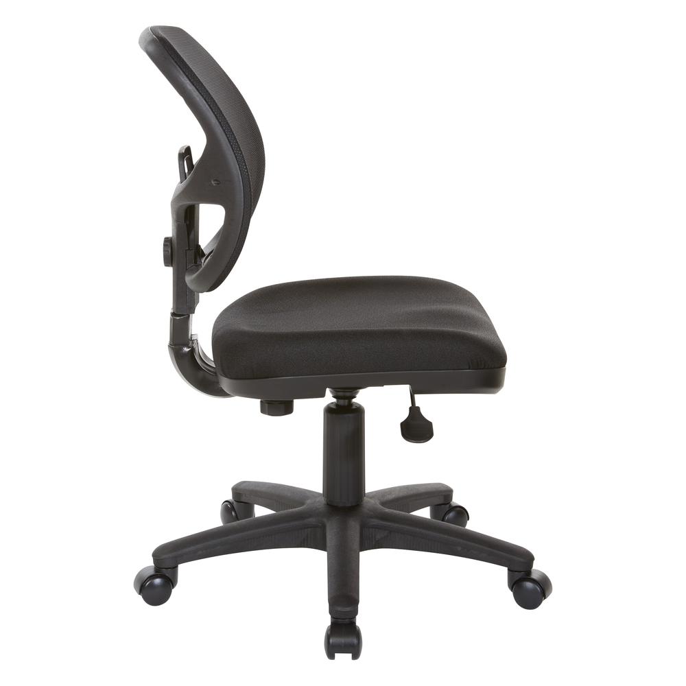 Mesh Screen Back Task Chair with Fabric Seat