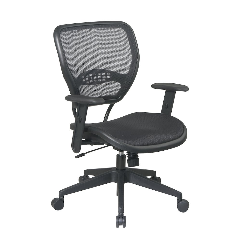 Office Star Matrex Mesh Back Task Chair – Black Seat – Mesh Back – 5-star Base – 20.50″ Seat Width x 21″ Seat Depth – 26.8″ Width x 26.5″ Depth x 42″ Height