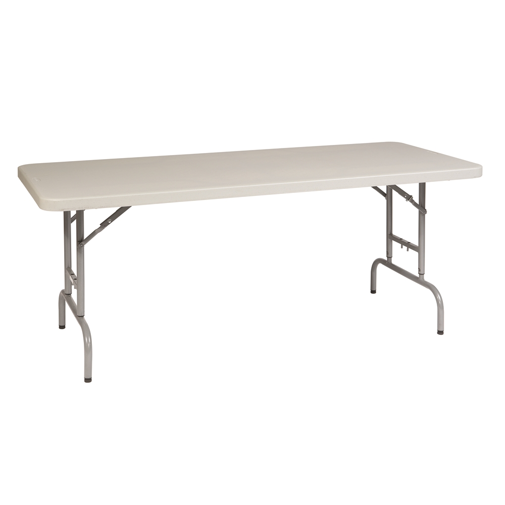6′ Height Adjustable Resin Multi Purpose Table
