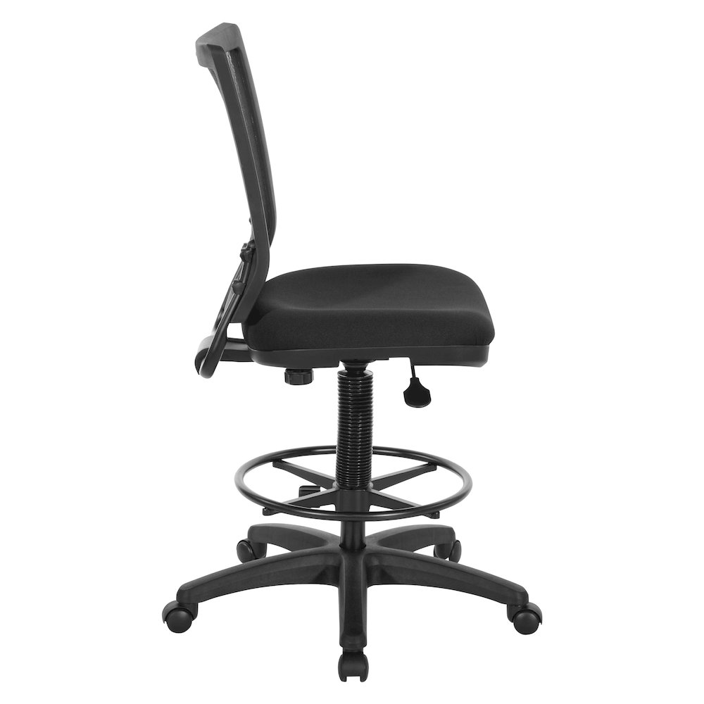 Soft PU Padded Back Frame with Breathable ProGrid Mesh Back Drafting Chair