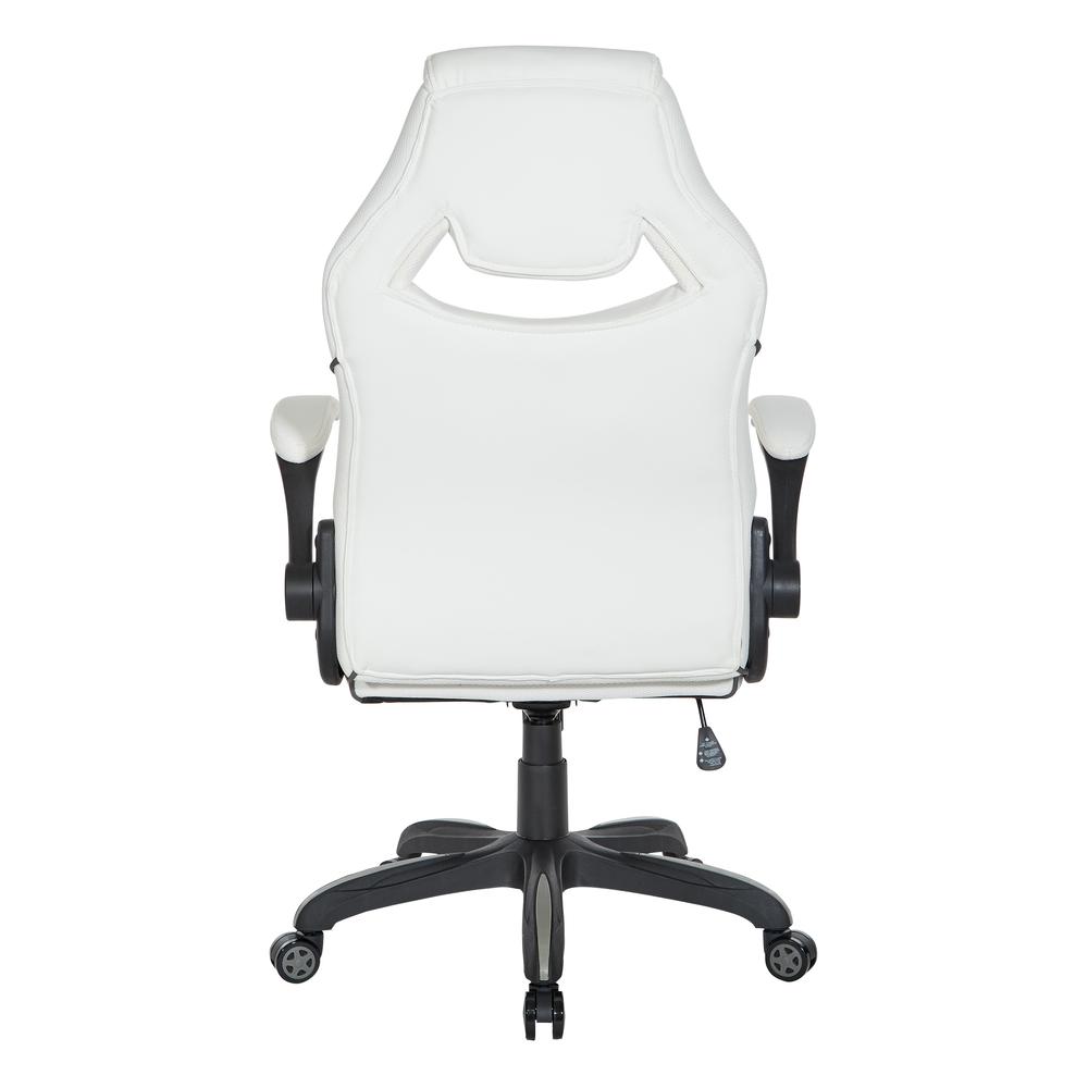 Xeno Gaming Chair in White Faux Leather